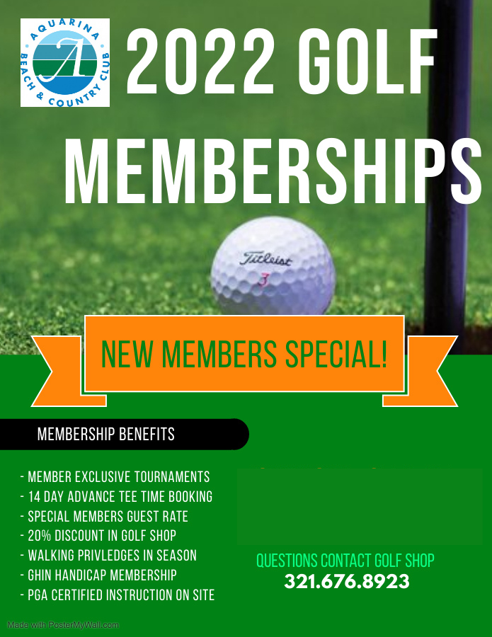 New Golf Membership FLYER 2022